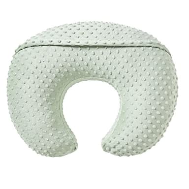 Baby Nursing Pillow and Body Positioner with Premium Slipcover for Breastfeeding for Baby Boys and Girls, Feeding Pillow with Breathable Comfortable Pillowcase (Green) - Image 3