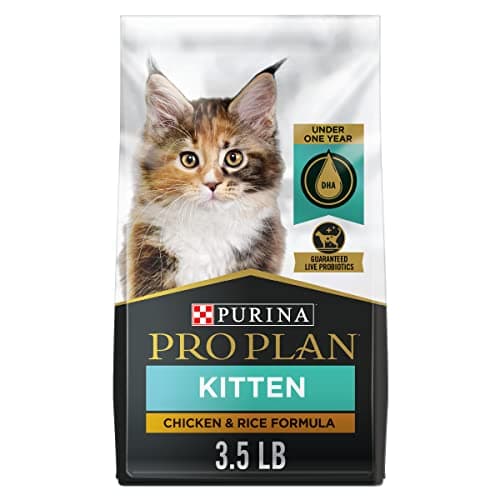 Purina Pro Plan With Probiotics, High Protein Dry Kitten Food, Chicken & Rice Formula - 3.5 lb. Bag - Image 1