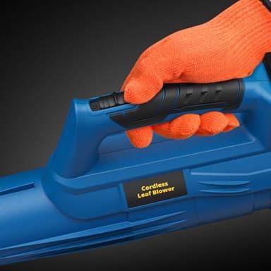 Cordless Leaf Blower for Dewalt 20V Battery, 400 CFM Electric Leaf Blower with 130-MPH, Copper Motor & Turn on Hold Mode, Built-in Protection for Lawn Care (NO Battery) (Yellow) - Image 5