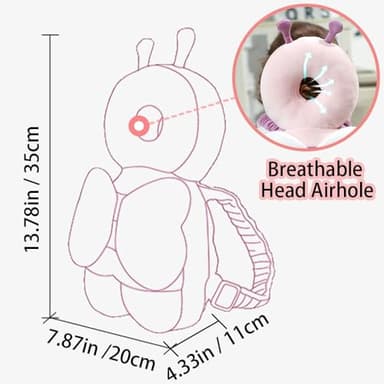 Raelitego Baby Head Protector Backpack for Falling Crawling and Walking Toddler Essentials Harness Infant Koala Toys Helmets Baby Lover Gifts for 0.5-2 Years 6-12 Months - Image 7