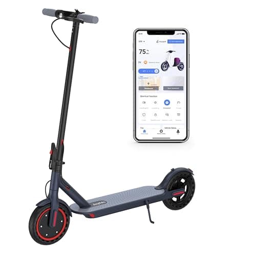 Electric Scooter Adults, Powerful 350W E-Scooter, Max 19 Mph & 15-19 Miles Range Scooters, Folding Scooters with 8.5" Solid Tires, Commuting Scooter Kick Scooter with APP Control - Image 1
