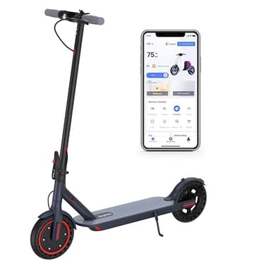 Electric Scooter Adults, Powerful 350W E-Scooter, Max 19 Mph & 15-19 Miles Range Scooters, Folding Scooters with 8.5" Solid Tires, Commuting Scooter Kick Scooter with APP Control - Image 1