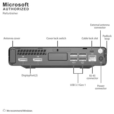 HP EliteDesk 800 G3 Mini Business Desktop Computer with 27" FHD Monitor PC Bundle, Intel Core i5-6500T Desktop PC, 16GB RAM, 512GB SSD, Keyboard & Mouse, Windows 11 Pro (Renewed) - Image 5