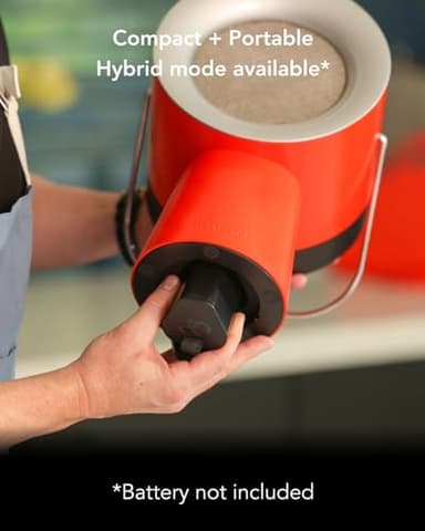 AirHood Essential Set | Portable Range Hood 2 with Battery Pack and Base Boost Included | Enhanced Airflow & LED Touch Pane - Midnight Black - Image 4