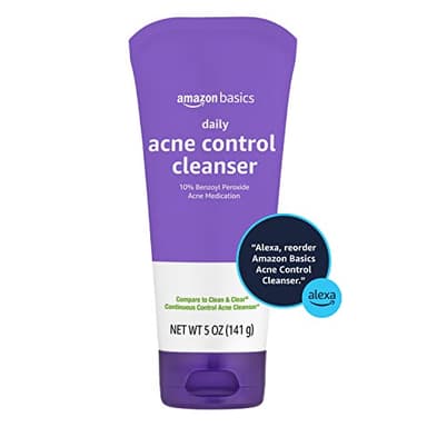 Amazon Basics Acne Cleanser Face Wash - Daily Control, Maximum Strength 10% Benzoyl Peroxide, 5 Ounce - Image 3