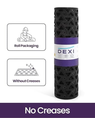 DEXI Front Door Mat Outside Entrance,19x30 Rubber Floor Doormat Heavy Duty Non Slip, Dirt Trapper Waterproof Exterior Entry Mats All Weather for Patio Entryway Drainage, Black - Image 9