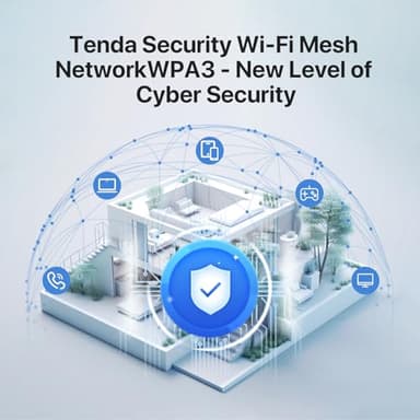 Tenda AX1500 Mesh WiFi 6 System Nova MX3 - Covers up to 3500 sq.ft - Whole Home WiFi 6 Mesh System - Gigabit Mesh Router for 80 Devices - Dual-Band Mesh Network - Replaces Wireless Router - 3-Pack - Image 7