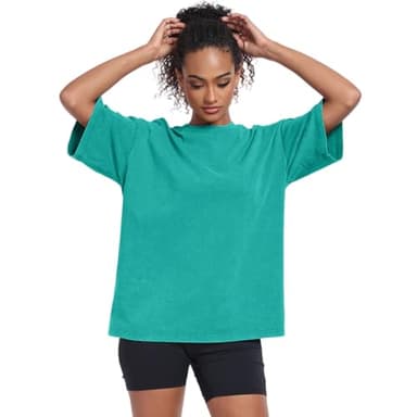 3 Pack Womens Washed Vintage Oversized T-Shirt Casual Baggy Streetwear Boyfriend Tee Workout Short Sleeve Cotton Tops(W-PKGNPP,XL) - Image 4