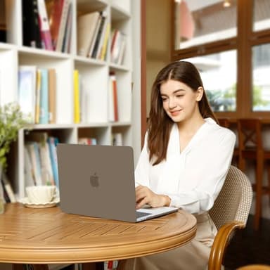 MOSISO Compatible with MacBook Air 13 inch Case 2025 2024 2023 2022 Release M4 A3240 M3 A3113 M2 A2681, Protective Plastic Hard Shell Cover Compatible with MacBook Air 13.6 inch Case, Taupe Brown - Image 6