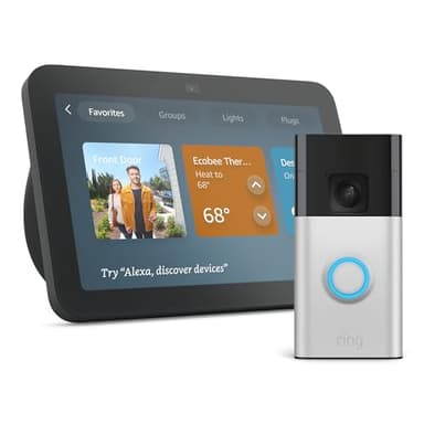 Echo Show 8 (newest model) with Ring Battery Doorbell - Image 1