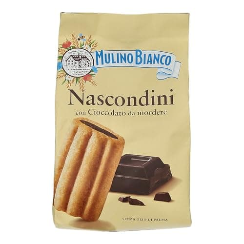 Mulino Bianco Nascondini 330g – Authentic Italian Biscuits with Hidden Chocolate Cream Filling – Perfect Snack or Coffee Companion – Made with Natural Ingredients and No Palm Oil - Image 1