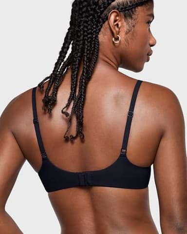 INLYRIC Women's Inbarely Plus Plunge Bra - Unlined Underwire Sexy Demi Balconette Bras Black 34B - Image 6