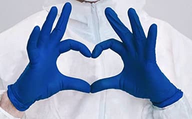 Inspire Nitrile Gloves Medical Examination | The Original Quality Stretch Cobalt Blue | 4.5 Grade Disposable Latex Free Doctors,EMT, Food Service, Cleaning, Janitorial, Household, Hospitals and More - Image 6