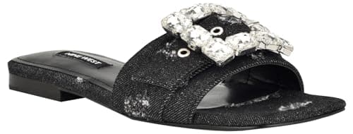 Nine West Women's Matter7 Sandal, Black Denim 007, 5.5 - Image 1