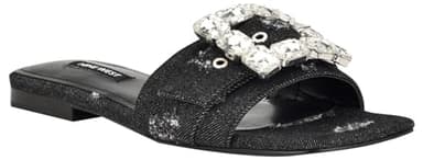 Nine West Women's Matter7 Sandal, Black Denim 007, 5.5 - Image 1