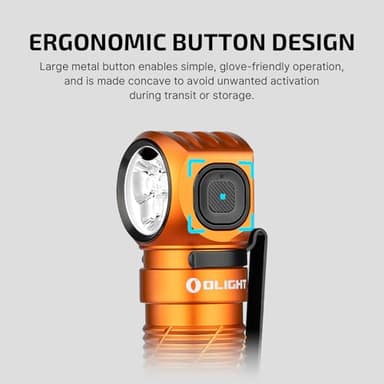 OLIGHT Perun 3 Rechargeable Headlamp Flashlight, 3000 Lumens LED Headlight with Red Light, Waterproof Head Lamp with Headband for Outdoor Camping, Hiking, Working(Orange) - Image 7