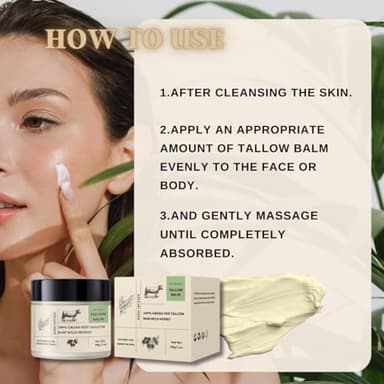 FRANDORA Beef Tallow & Honey Balm – All-Natural Moisturizer Hydrates and Nourishes the Skin, Grass-fed Beef Tallow Honey Balm blend - Ultra-Nourishing Moisturizer for Face, Body & Hands. - Image 6
