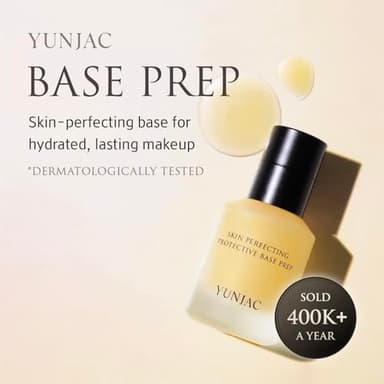 YUNJAC YUNJAC Skin Perfecting Protective Base Prep (1.35 fl oz) - Grip Primer, Skin Perfecting Korean Makeup Base. Silicone Free Serum texture Base for Glowing and Long-Lasting Makeup - Image 2