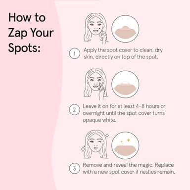 grace & stella Award Winning Pore Strip - Pimple Patches for Face - Hydrocolloid Acne Patches - Absorbs Zits, Reduces Redness - Cute Patches Dermatologist-Tested, Vegan (Multishape, 72 Count) - Image 6