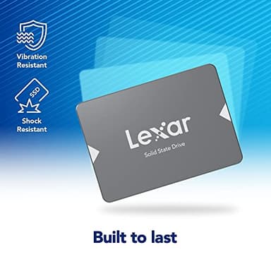 Lexar 256GB NS100 SSD 2.5 Inch SATA III Internal Solid State Drive, Up To 520MB/s Read, Gray (LNS100-256RBNA) - Image 5