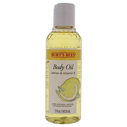 Burts Bees Body Oil - Lemon and Vitamin E Unisex Oil 5 oz, White - Image 1