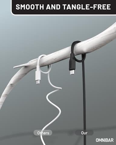 Omnibar Silicone USB C to USB C Cable (6FT, Black), 240W USB C Fast Charging Cable, USB Type C Charger Cord for iPhone 16 15 Samsung S25 S24 iPad MacBook Pro Laptop Tablet Switch Steam Deck PS5 GoPro - Image 8