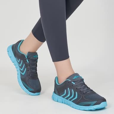 DUOYANGJIASHA Sneakers for Women Running Shoes: Slip On Casual Walking Shoes Non Slip Comfortable Fashion Tennis Shoes Mesh Lightweight Sneaker for Work Dark Gray - Image 4