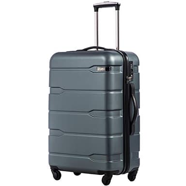 Coolife Luggage 21 x 8.5 x 15 Airline Approved Suitcase PC+ABS Spinner Built-In TSA lock Hardside Lightweight wheels (Teal, S(20in_carry on)) - Image 1