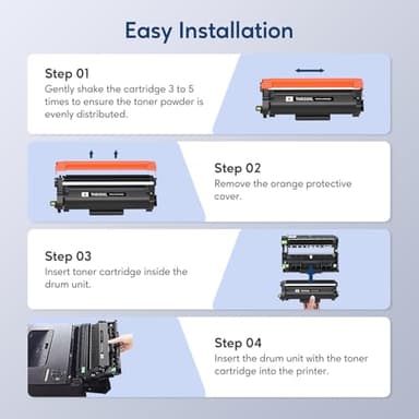 AOLIBE TN830XL Toner Cartridges Compatible for Brother TN830XL TN830 XL Toner High Yield Work with HL-L2460DW DCP-L2640DW HL-L2405W HL-L2400D HL-L2480DW MFC-L2820DW MFC-L2820DW XL (2 Black) - Image 6