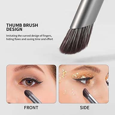 DUcare Makeup Brushes Professional with Bag 22Pcs Makeup Brush Set Premium Synthetic Kabuki Foundation Blending Brush Face Powder Blush Concealers Eye Shadows with Case - Image 6