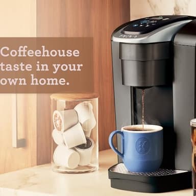 Keurig K-Elite Single Serve K-Cup Pod Coffee Maker, with Strength and Temperature Control, Iced Coffee Capability, 8 to 12oz Brew Size, Programmable, Brushed Slate - Image 10
