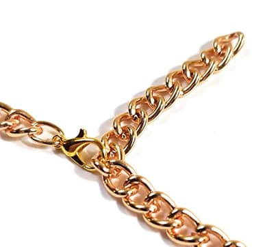 Pink Butterfly Charm Boot Jewelry Bracelet Chain Adjustable Size 16 Inch - Image 6