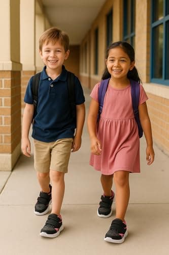 Bless Children Toddler Sneakers – Wide Toe Box Barefoot Shoes for Boys & Girls, Breathable Mesh, Lightweight Non-Slip Walking & Running Shoes,Black1201.Size 8 - Image 5