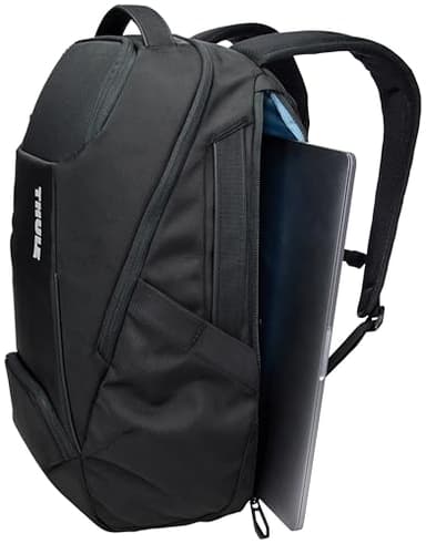 Thule Accent Laptop Backpack New - Fits MacBook - Hardshell Protective Compartment - Quick Access Front Pocket - Side Zipper Pocket - 100% Recycled Fabric - Hidden Back Pocket - Image 3