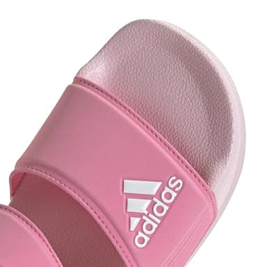 adidas Adilette Slide Sandal, Bliss Pink/White/Clear Pink, 1 US Unisex Little Kid - Image 6