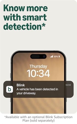 Blink Outdoor 2K+ (newest model) — Wireless smart security camera, 2K video resolution, color night vision, enhanced audio, long-lasting battery. Required Sync Module not included — Add-On (Black) - Image 4