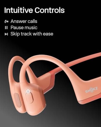 SHOKZ OpenRun Pro - Open-Ear Bluetooth Bone Conduction Sport Headphones - Sweat Resistant Wireless Earphones for Workouts and Running with Premium Deep Base - Built-in Mic, with Hair Band - Image 8
