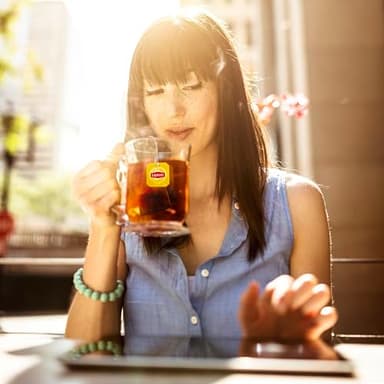 Lipton Organic Tea Bags Tastes Great Hot or Iced Organic Black Tea Can Help Support a Healthy Heart 5.74 oz 72 Count, Pack of 5 - Image 4