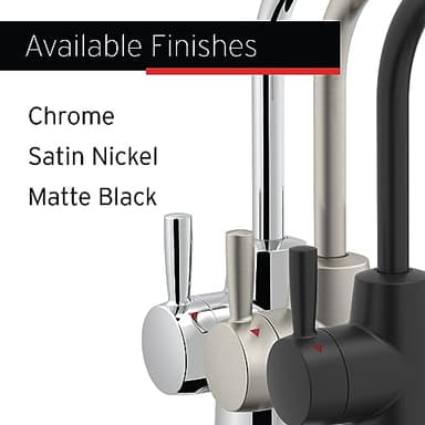 InSinkErator Stainless Steel Tank, HC250MBLK-SS HOT250 System, 2-Handle Drinking Faucet in Matte Black with 2/3-Gallon, Filter-Compatible Instant Hot/Cold Water Dispenser - Image 5
