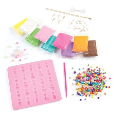 Make It Real:Clay Charm DIY Jewelry Kit - Make 30+ Clay No Bake Charms to Attach to Your Chain, Arts & Crafts, Girls & Kids Ages 8+ - Image 3