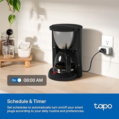 TP-Link 𝗧𝗮𝗽𝗼 Smart Plug Wi-Fi Mini, Energy Monitoring, Compatible with Alexa & Google Home & Samsung SmartThings, Timer, 15A/1800W Max, ETL Certified, 2.4G Wi-Fi Only, Tapo P115(4-Pack - Image 8