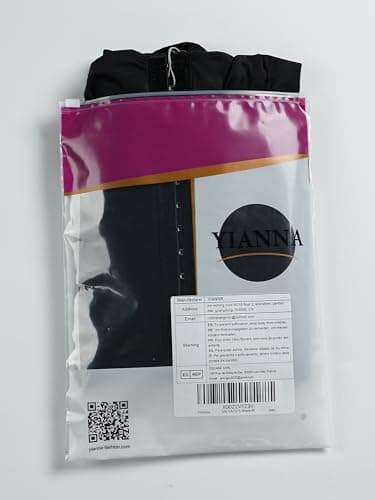 YIANNA Fajas Colombianas Shapewear for Women Tummy Control Post Surgery Full Body Shaper Butt Lifter with Zipper Crotch,YA7275-Black-XL - Image 8