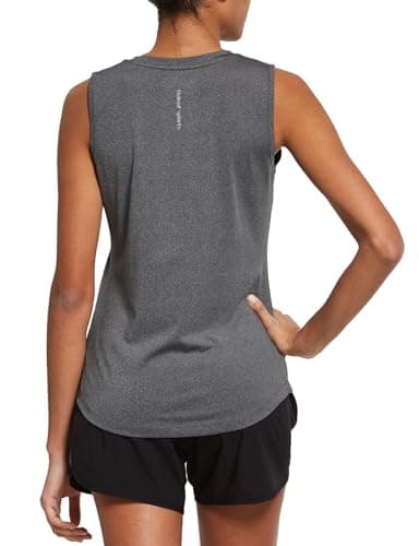 baleaf Women's Workout Tops Sleeveless Running Yoga Tops Gym Atnletic Shirts Activewear Gray Size L - Image 1