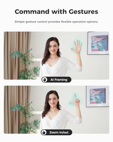 OBSBOT Meet SE 1080P 100FPS Webcam for PC, AI Framing Streaming Camera with 1/2.8" Sensor, Beauty Mode, Gesture Control, Staggered HDR, Web Camera for Desktop Computer, Laptop, Meeting.(Space Grey) - Image 6