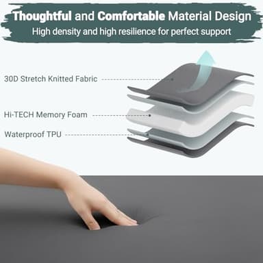 Elegear Self Inflating Sleeping Pad, Built-in Electric Pump 3.1" Ultra-Thick Memory Foam Camping Mattress Pad with Pillow Double Sleeping Pad for Camping R-Value 9.5 Foam Camp Pad for Car/Traveling - Image 8