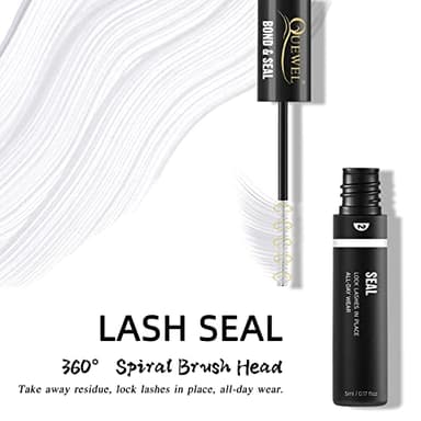 QUEWEL Lash Clusters Bond & Seal - Black Lash Glue for DIY Eyelash Extensions, Strong Hold & Waterproof - Image 3