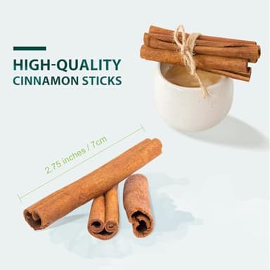 Soeos Cinnamon Sticks, 8 oz (227g), Cassia Cinnamon Sticks, Strong Aroma, 2.75" Length, 100% Raw Cinnamon, Perfect for Baking, Cooking, Beverages, Coffee, Tea and Mulled Wine - Image 8