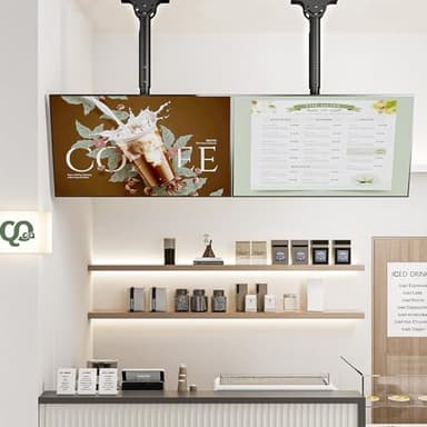 AX WABER Ceiling TV Mount Adjustable Bracket for 26-65 inch LCD LED OLED 4K TVs, Pole Ceiling Mount Holds up to 110lbs,Hanging tv Mount Max VESA 400x400mm (AX11TB01), Black - Image 9