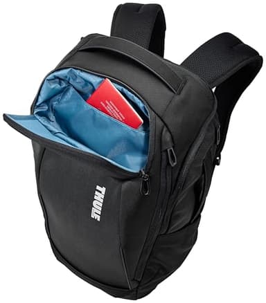 Thule Accent Laptop Backpack New - Fits MacBook - Hardshell Protective Compartment - Quick Access Front Pocket - Side Zipper Pocket - 100% Recycled Fabric - Hidden Back Pocket - Image 7