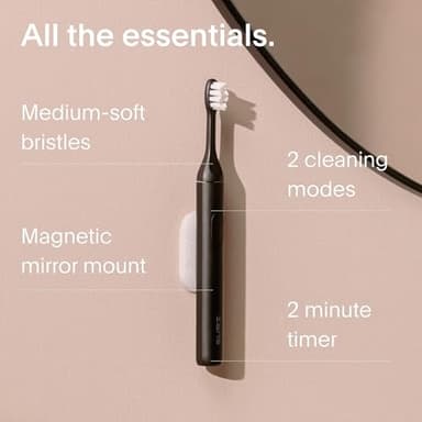 SURI 1.0 Sonic Electric Toothbrush with UV Cleaning Travel Case | 40+Day Battery | Designed in California | Electric Toothbrush for Adults | Travel Toothbrushes | Tooth Brush | Black - Image 5